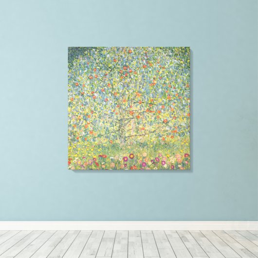 Gustav Klimt Apple Tree Canvas Afdruk (Insitu (Houten vloer))