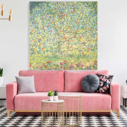 Gustav Klimt Apple Tree Canvas Afdruk (Insitu (Woonkamer))