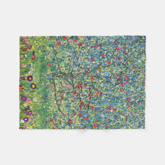 Gustav Klimt - Apple Tree Fleece Deken (Voorkant (Horizontaal))