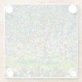 Gustav Klimt Apple Tree Glazen Onderzetter (Achterkant)