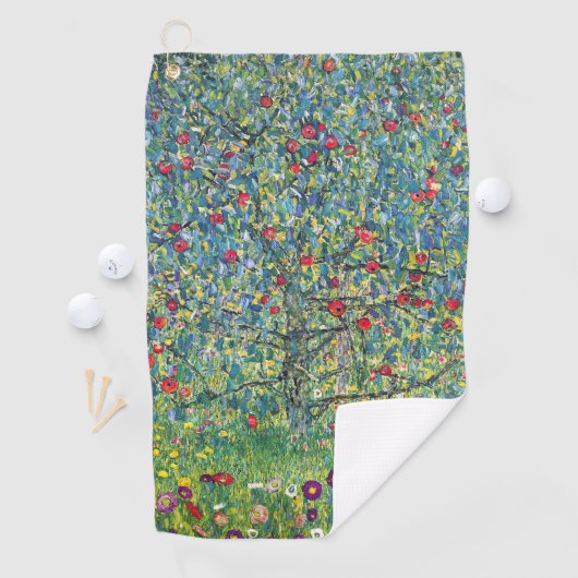 Gustav Klimt - Apple Tree Golfhanddoek (Insitu)