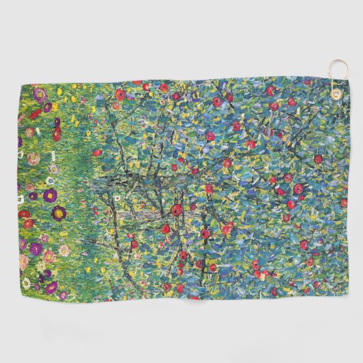 Gustav Klimt - Apple Tree Golfhanddoek (Horizontaal)
