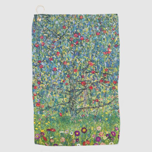 Gustav Klimt - Apple Tree Golfhanddoek (Voorkant)