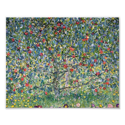Gustav Klimt - Apple Tree I Foto Afdruk (Voorkant)