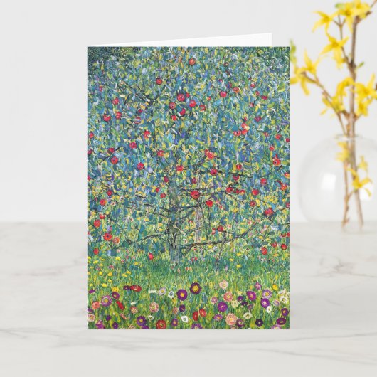 Gustav Klimt - Apple Tree Kaart (Gele Bloem)