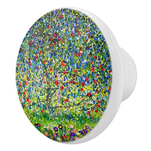 Gustav Klimt Apple Tree Keramische Knop (Rechts)