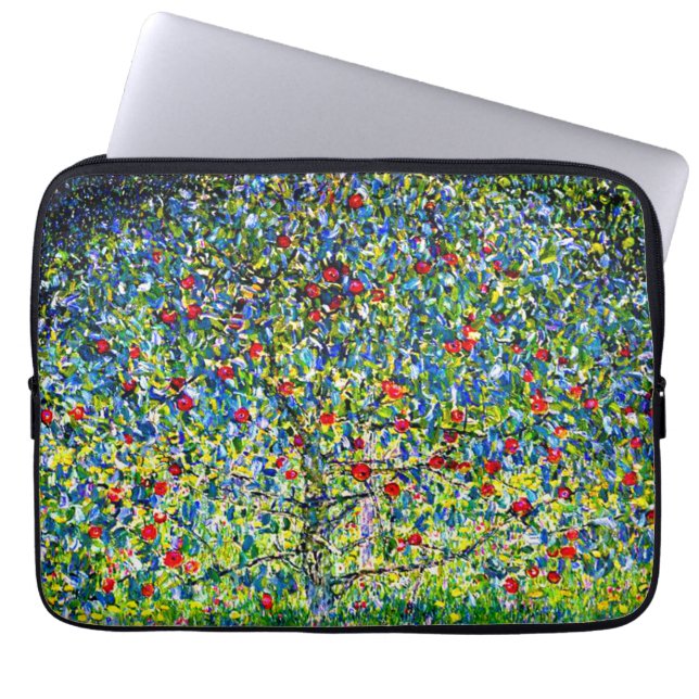 Gustav Klimt Apple Tree Laptop Sleeve (Voorkant)