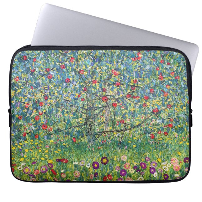 Gustav Klimt - Apple Tree Laptop Sleeve (Voorkant)