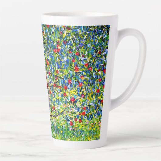 Gustav Klimt Apple Tree Latte Mok (Rechts)