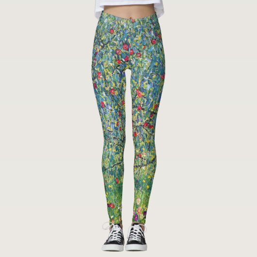 Gustav Klimt - Apple Tree Leggings (Voorkant)