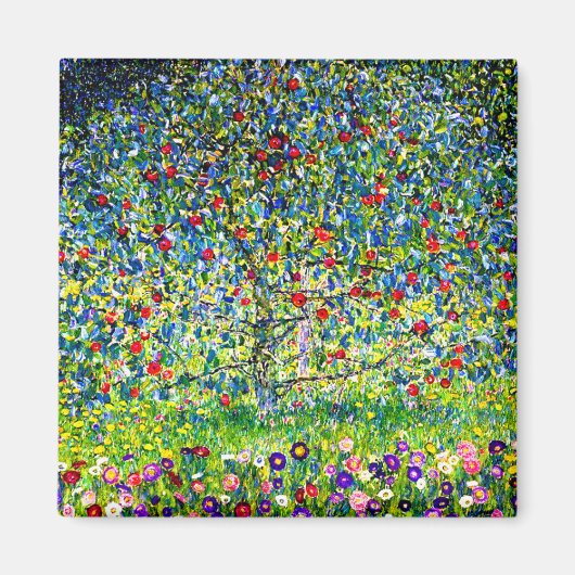 Gustav Klimt Apple Tree Magneet (Voorkant)