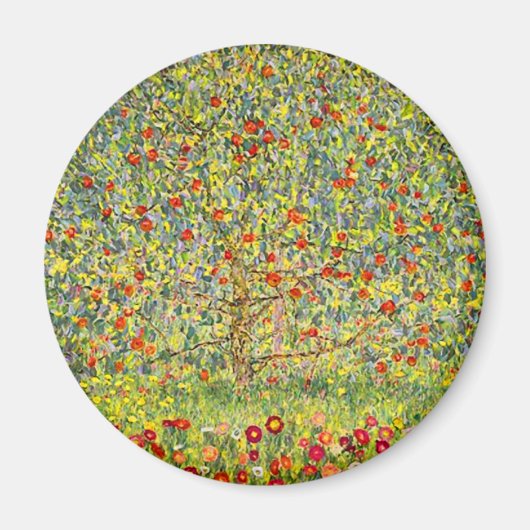 Gustav Klimt Apple Tree Magneet (Voorkant)