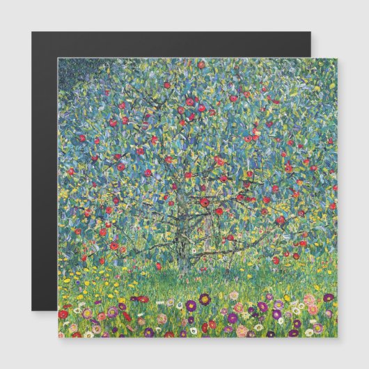 Gustav Klimt - Apple Tree Magnetische Kaart (Voorkant / Achterkant)