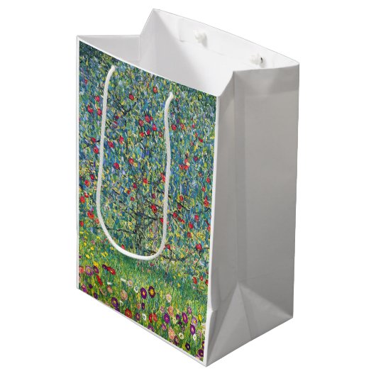 Gustav Klimt - Apple Tree Medium Cadeauzakje (Voorkant Gekanteld)