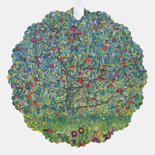 Gustav Klimt - Apple Tree Ornament Kaart (Achterkant)