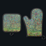 Gustav Klimt - Apple Tree Ovenwant & Pannenlap Set<br><div class="desc">Apple Tree I - Gustav Klimt,  Oil on Canvas,  1907</div>