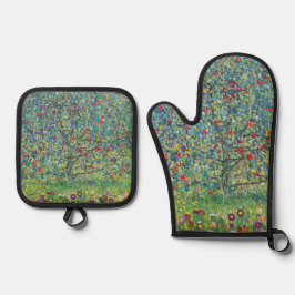 Gustav Klimt - Apple Tree Ovenwant & Pannenlap Set