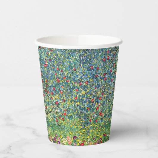 Gustav Klimt - Apple Tree Papieren Bekers (Links)