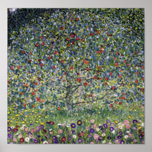 Gustav Klimt Apple Tree Poster