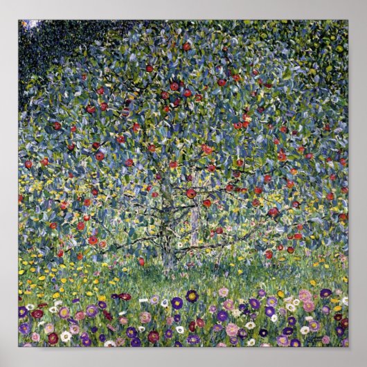Gustav Klimt Apple Tree Poster (Voorkant)