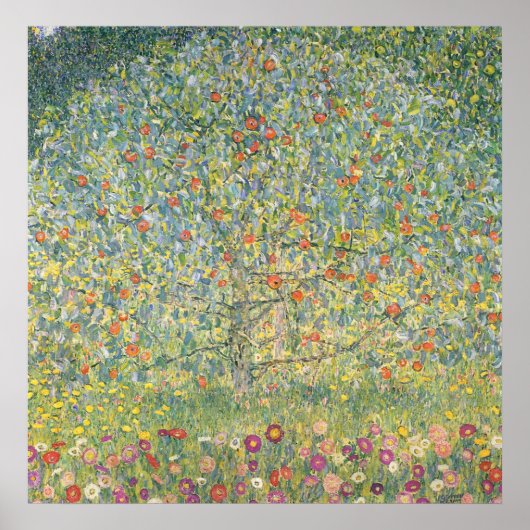 Gustav Klimt Apple Tree Poster (Voorkant)