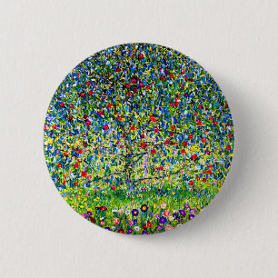 Gustav Klimt Apple Tree Ronde Button 5,7 Cm