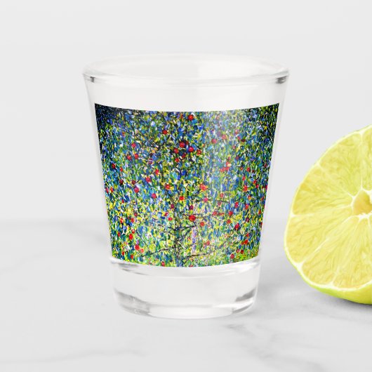 Gustav Klimt Apple Tree Shot Glas (Voorkant)