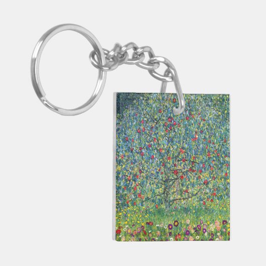 Gustav Klimt - Apple Tree Sleutelhanger (Voorkant Links)