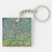 Gustav Klimt - Apple Tree Sleutelhanger (Achterkant)