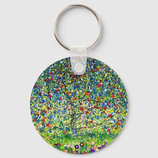 Gustav Klimt Apple Tree Sleutelhanger (Voorkant)