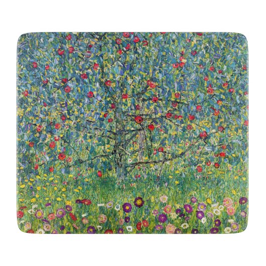 Gustav Klimt - Apple Tree Snijplank (Voorkant)