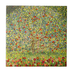 Gustav Klimt Apple Tree Tegeltje