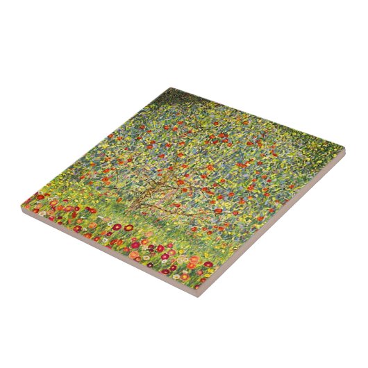 Gustav Klimt Apple Tree Tegeltje (Zijkant)