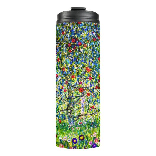 Gustav Klimt Apple Tree Thermosbeker (Voorkant)