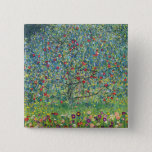 Gustav Klimt - Apple Tree Vierkante Button 5,1 Cm<br><div class="desc">Apple Tree I - Gustav Klimt,  Oil on Canvas,  1907</div>