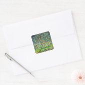 Gustav Klimt Apple Tree Vierkante Sticker (Envelop)