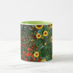 Gustav Klimt art - Boerderij tuin met zonnebloemen Mok<br><div class="desc">Gustav Klimt art - Boerderij tuin met zonnebloemen,  aangepaste koffie-mok.</div>