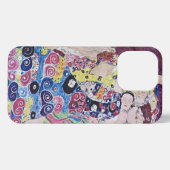 Gustav Klimt Art The Virgins iPhone Case Hoesje (Achterkant horizontaal)