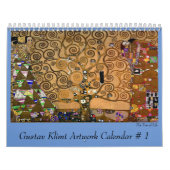 Gustav Klimt Artwork Number 1 Kalender (Hoes)