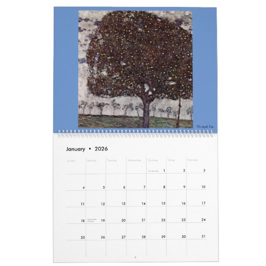 Gustav Klimt Artwork Number 2 Kalender (Jan 2026)