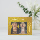 Gustav Klimt-Athena & Aegis | retrogodin Briefkaart (Staand voorkant)