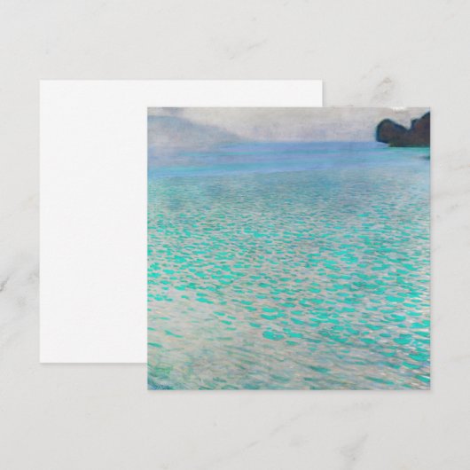 Gustav Klimt - Attersee Bedankkaart (Voorkant / Achterkant)