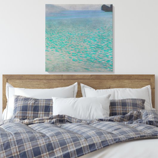 Gustav Klimt Attersee Canvas Afdruk (Insitu (Slaapkamer))