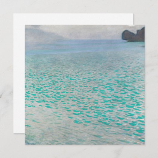Gustav Klimt - Attersee Feestdagenkaart (Voorkant / Achterkant)
