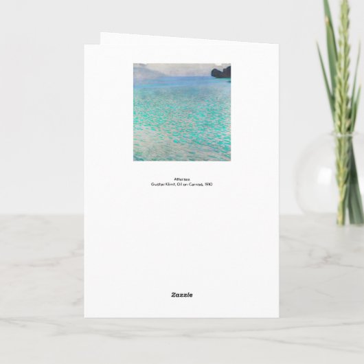 Gustav Klimt - Attersee Kaart (Achterkant)