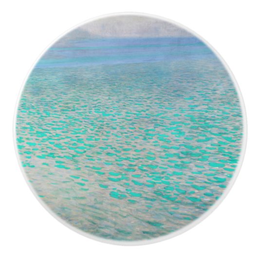 Gustav Klimt - Attersee Keramische Knop (Voorkant)