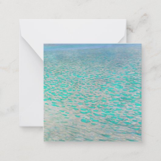 Gustav Klimt - Attersee Notitiekaartje (Voorkant)