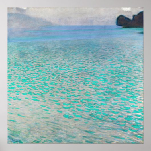 Gustav Klimt - Attersee Poster (Voorkant)