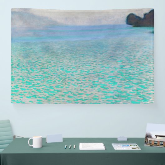 Gustav Klimt - Attersee Spandoek (Beurs)