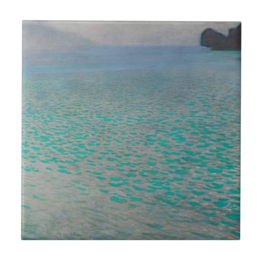 Gustav Klimt Attersee Tegeltje (Voorkant)